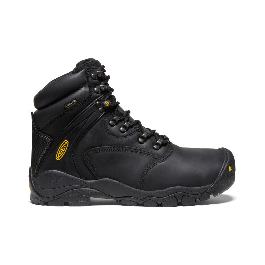 Men's Louisville 6" Waterproof Boot (Steel Toe) Black | Keen Outlet