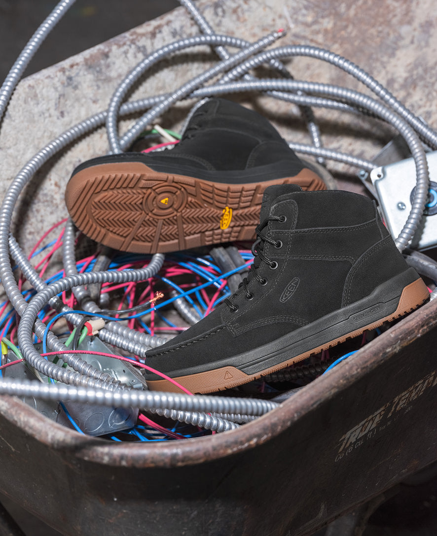 Men's Gibson Boot (Soft Toe) Black/Gum / Keen Sale