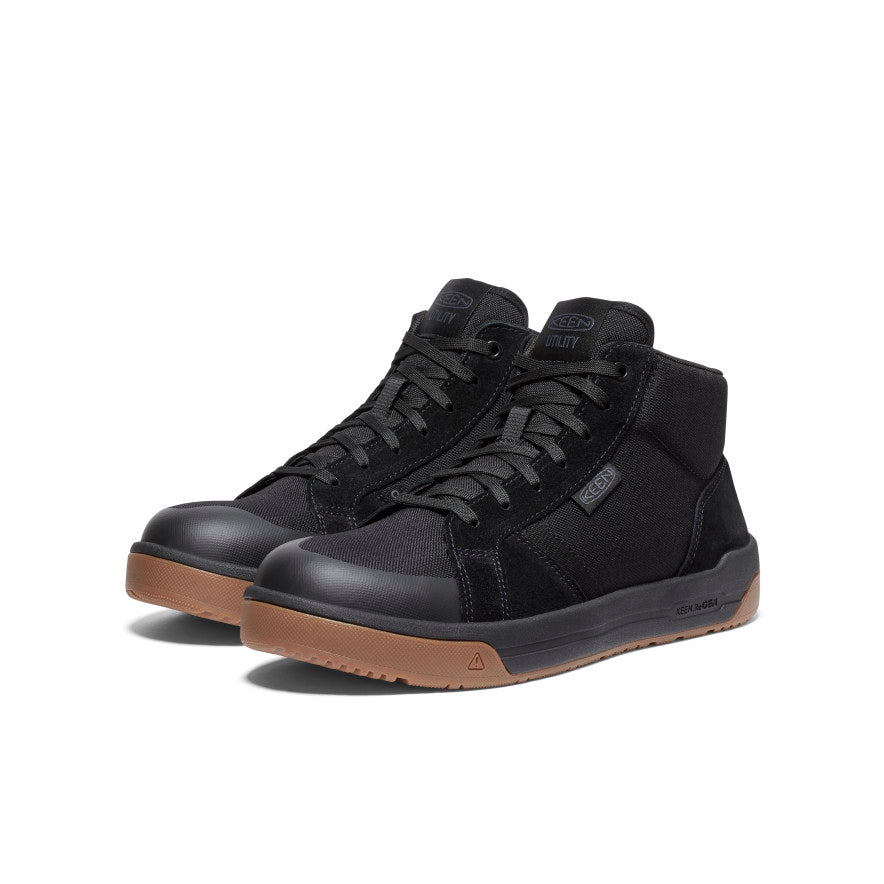 Men's Kenton Mid Work Shoe (Carbon Toe) Black/Gum / Keen For sale