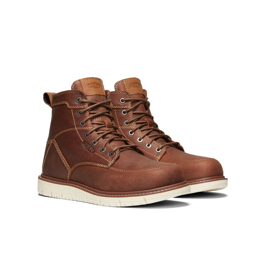 Men's San Jose 6" Boot (Soft Toe) Gingerbread/Off White / Keen Online
