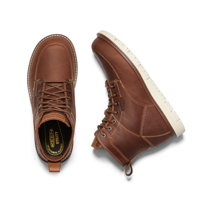 Men's San Jose 6" Boot (Soft Toe) Gingerbread/Off White / Keen Online