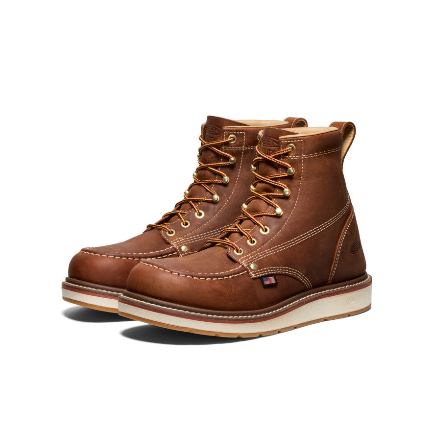 Men's Liberty 6" Boot (Soft Toe) Leather Brown/Birch | Keen Discount