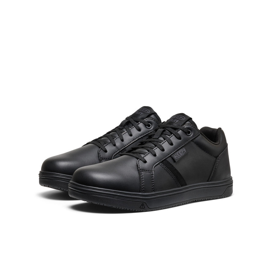 Men's Kenton WTX Work Shoe (Soft Toe) Black/Black | Kenn On Sale