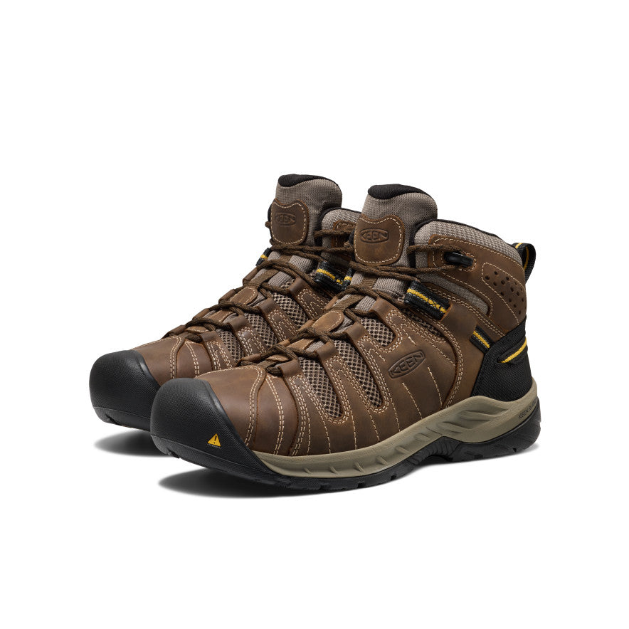 Men's Flint II Boot (Steel Toe) Cascade Brown/Golden Rod / Keen For sale