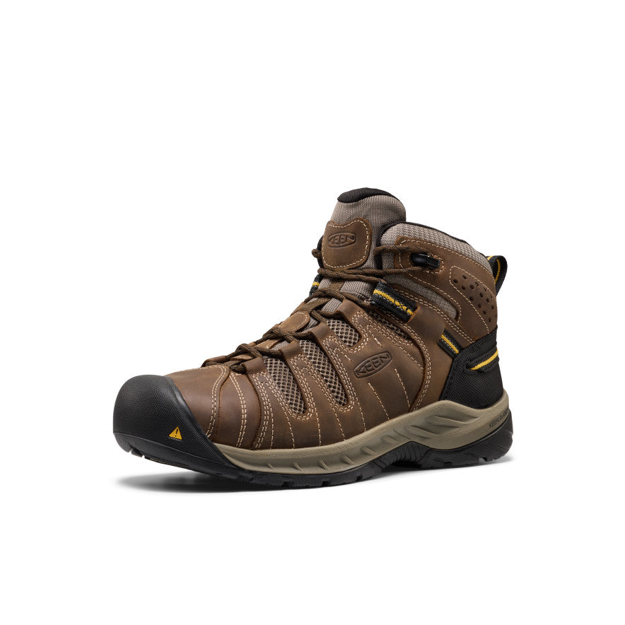Men's Flint II Boot (Steel Toe) Cascade Brown/Golden Rod / Keen For sale