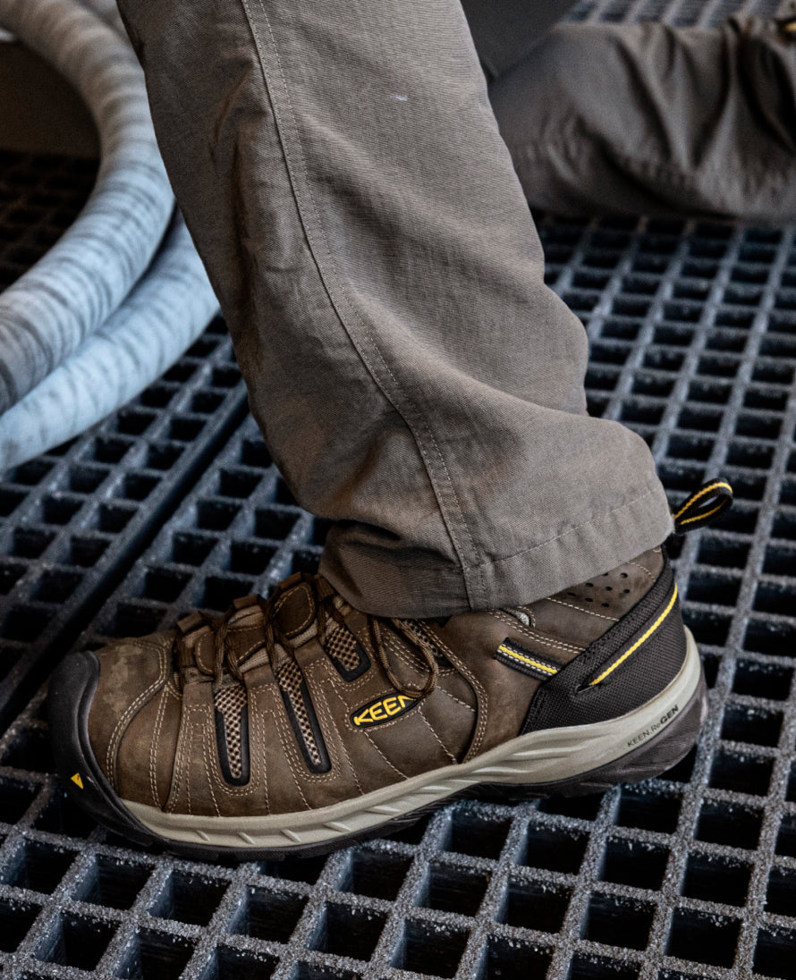 Men's Flint II Boot (Steel Toe) Cascade Brown/Golden Rod / Keen For sale