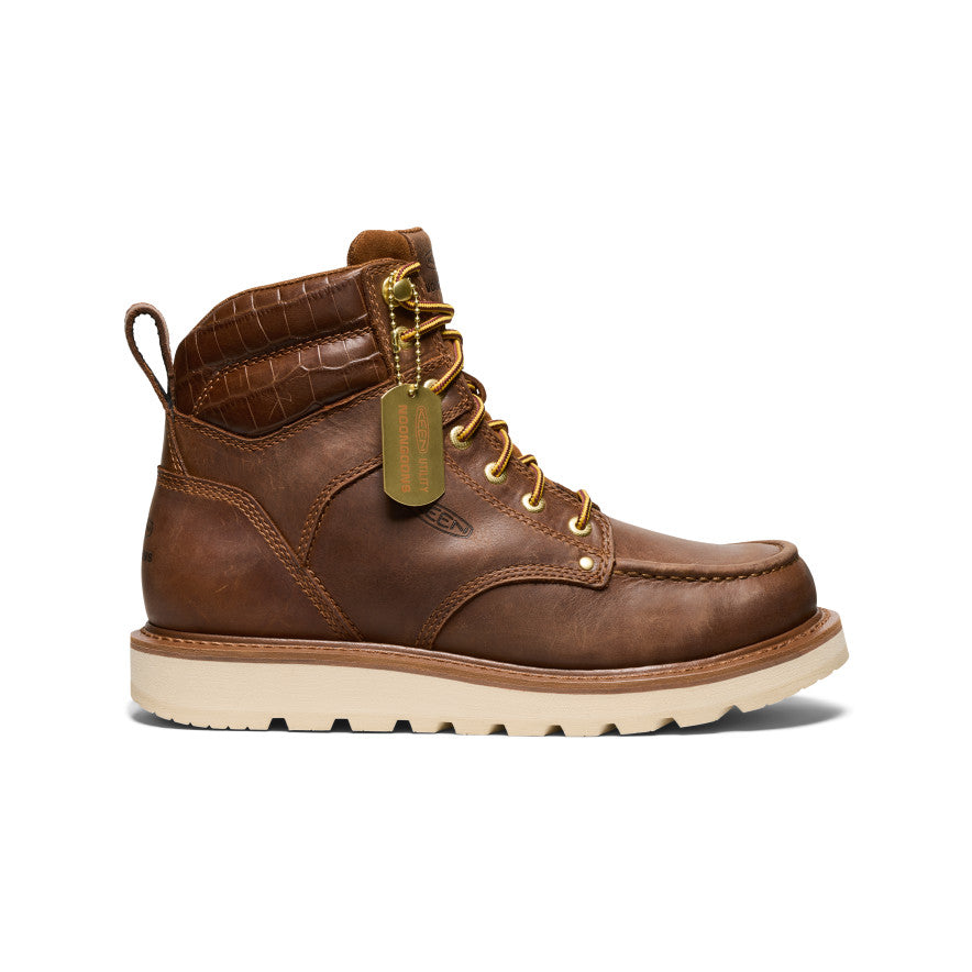 Men's Cincinnati 6" Boot (Soft Toe) x Noon Goons  Leather Brown/Off White | Kenn On Sale