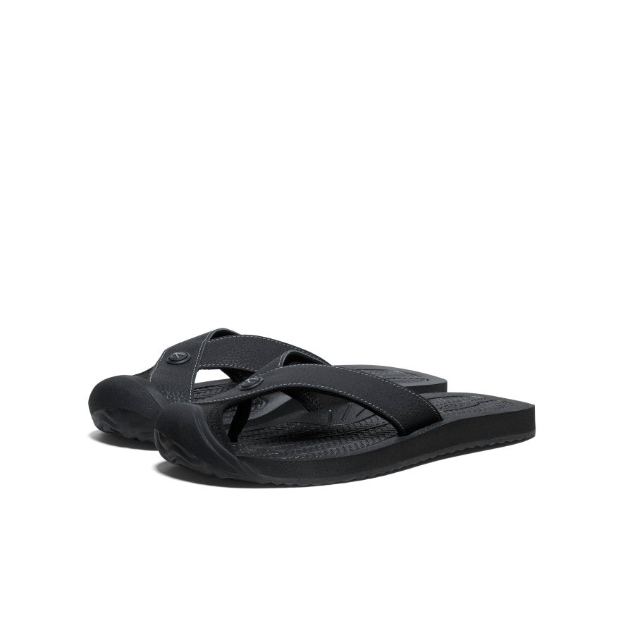 Men's Barbados Flip-Flop Black/Steel Grey | Kenn On Sale