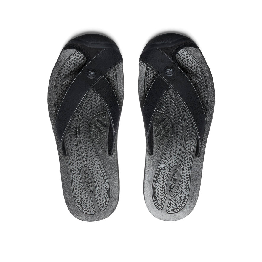 Men's Barbados Flip-Flop Black/Steel Grey | Kenn On Sale
