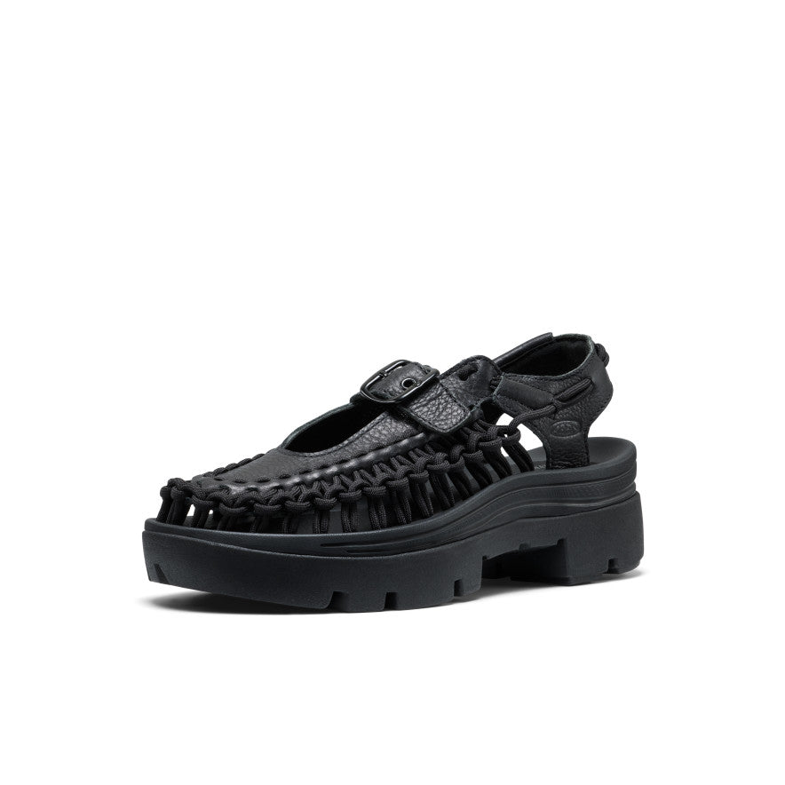 All Gender UNEEK PLT Mary Jane Sneaker Black Smooth Lea / Keen Sale