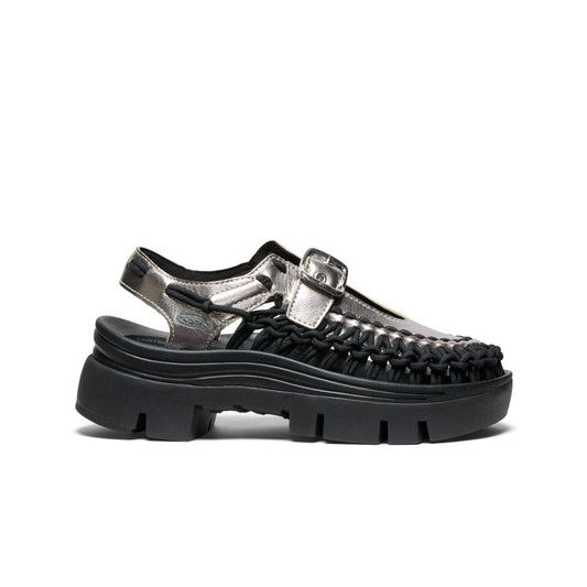 All Gender UNEEK PLT Mary Jane Sneaker Silver/Black / Keen For sale