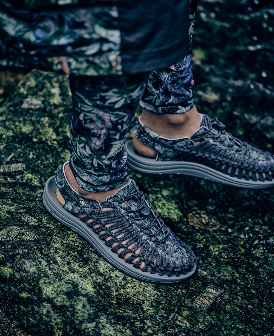 Men's UNEEK Sneaker x ELNEST Yakushima Forestra Camo / Keen Sale