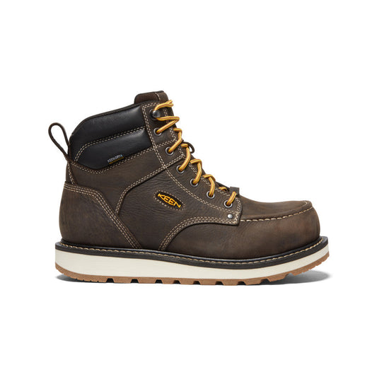 Men's Cincinnati 6" Waterproof Boot (Carbon Toe) Dark Chocolate/Sandshell / Keen For sale