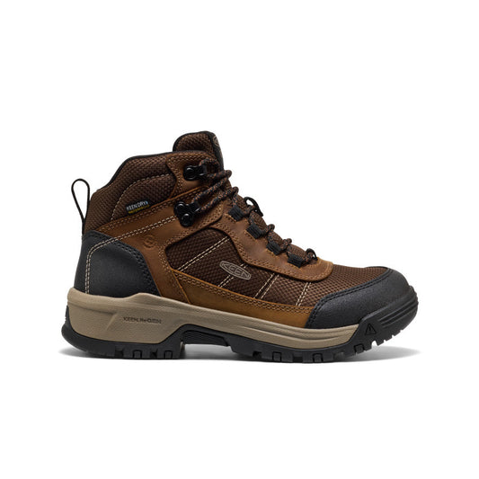 Women's Skokie Waterproof Work Boot (Soft Toe) Bison/Black | Kenn On Sale