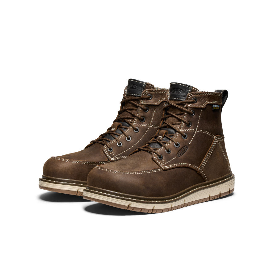 Women's San Jose 6" Waterproof Boot (Aluminum Toe) Cascade Brown/Gum / Keen Online