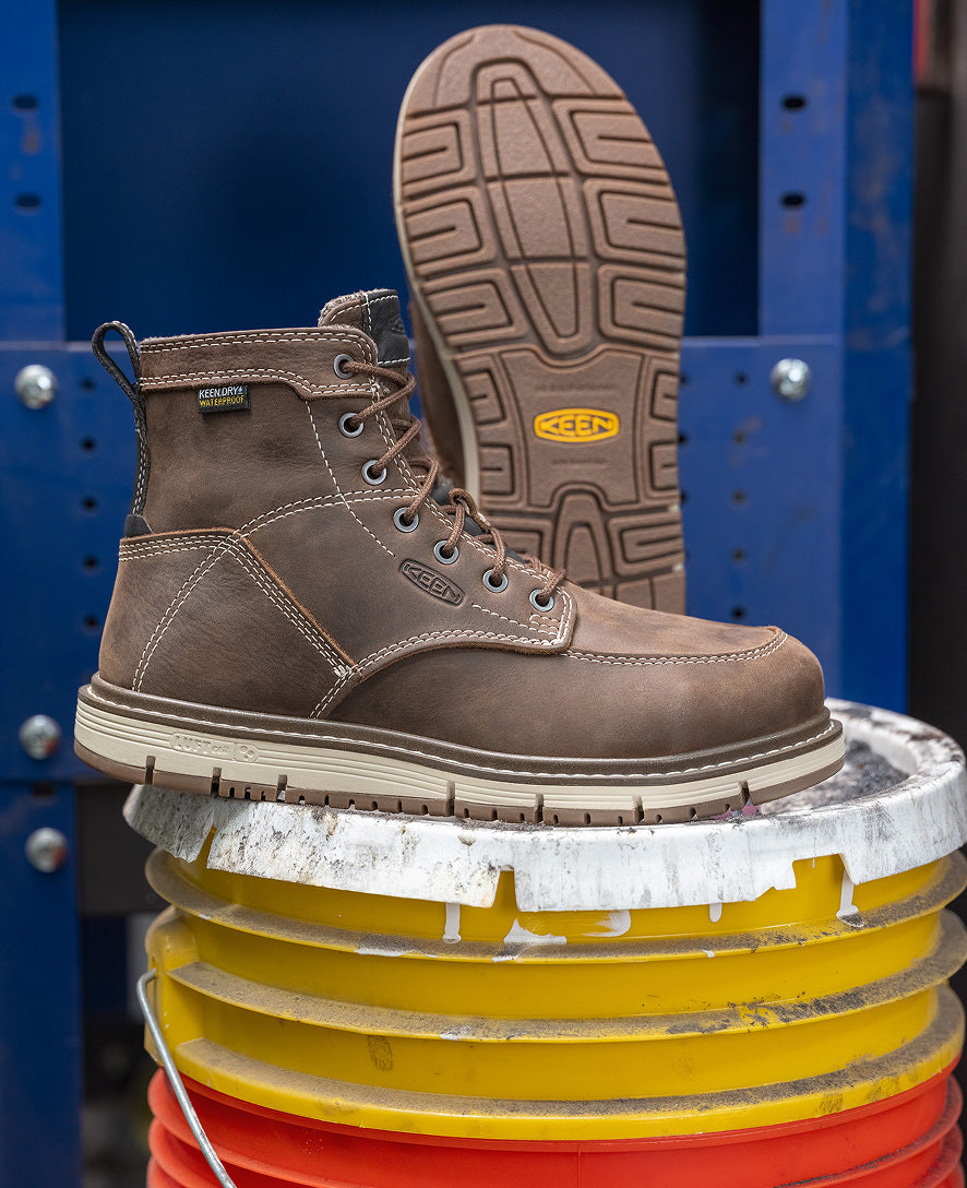 Women's San Jose 6" Waterproof Boot (Aluminum Toe) Cascade Brown/Gum / Keen Online