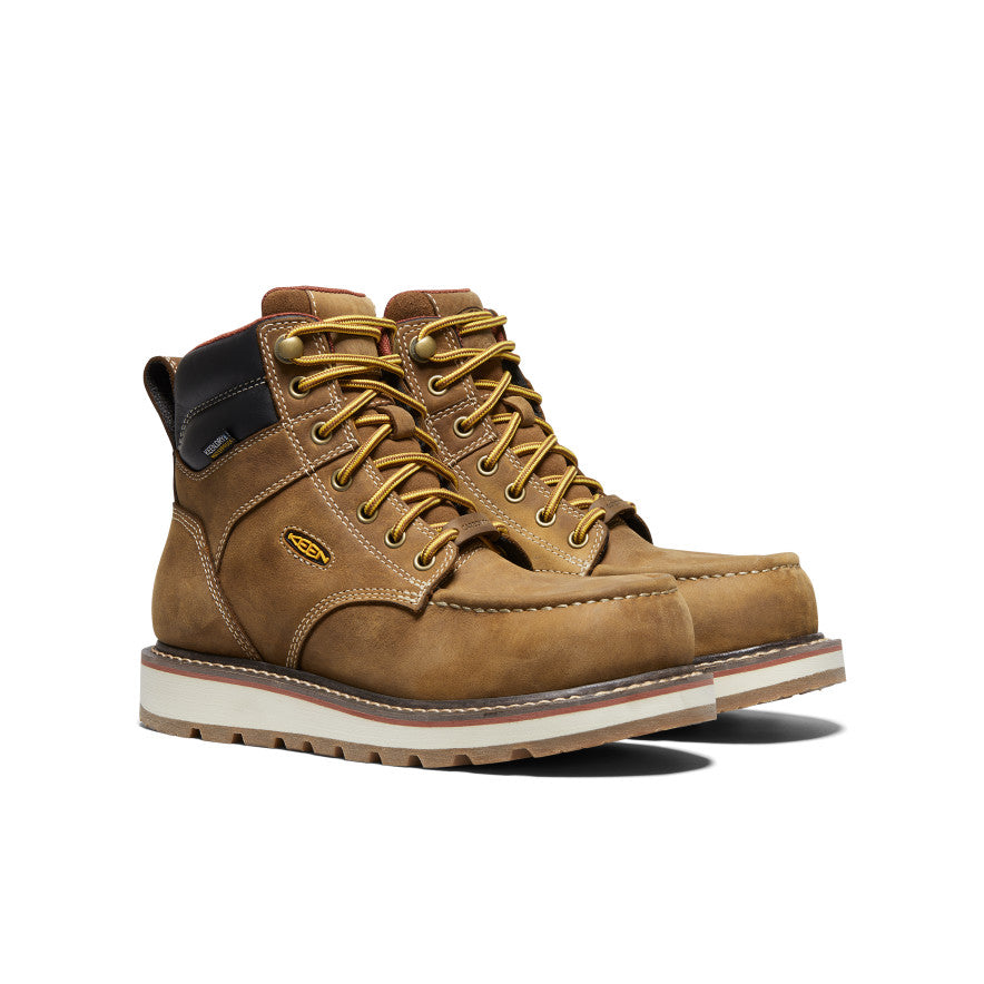 Women's Cincinnati 6" Waterproof Boot (Carbon Toe) Belgian/Sandshell | Keen Discount
