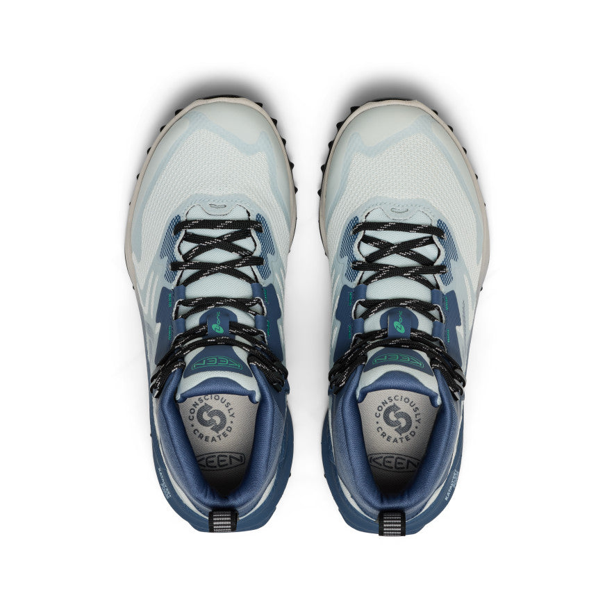 Women's Zionic NXT Waterproof Hiking Boot Ballad Blue/Winter Green | Keen Outlet
