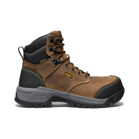Women's Evanston 6" Waterproof Boot (Carbon Toe) Bison/Black / Keen Sale
