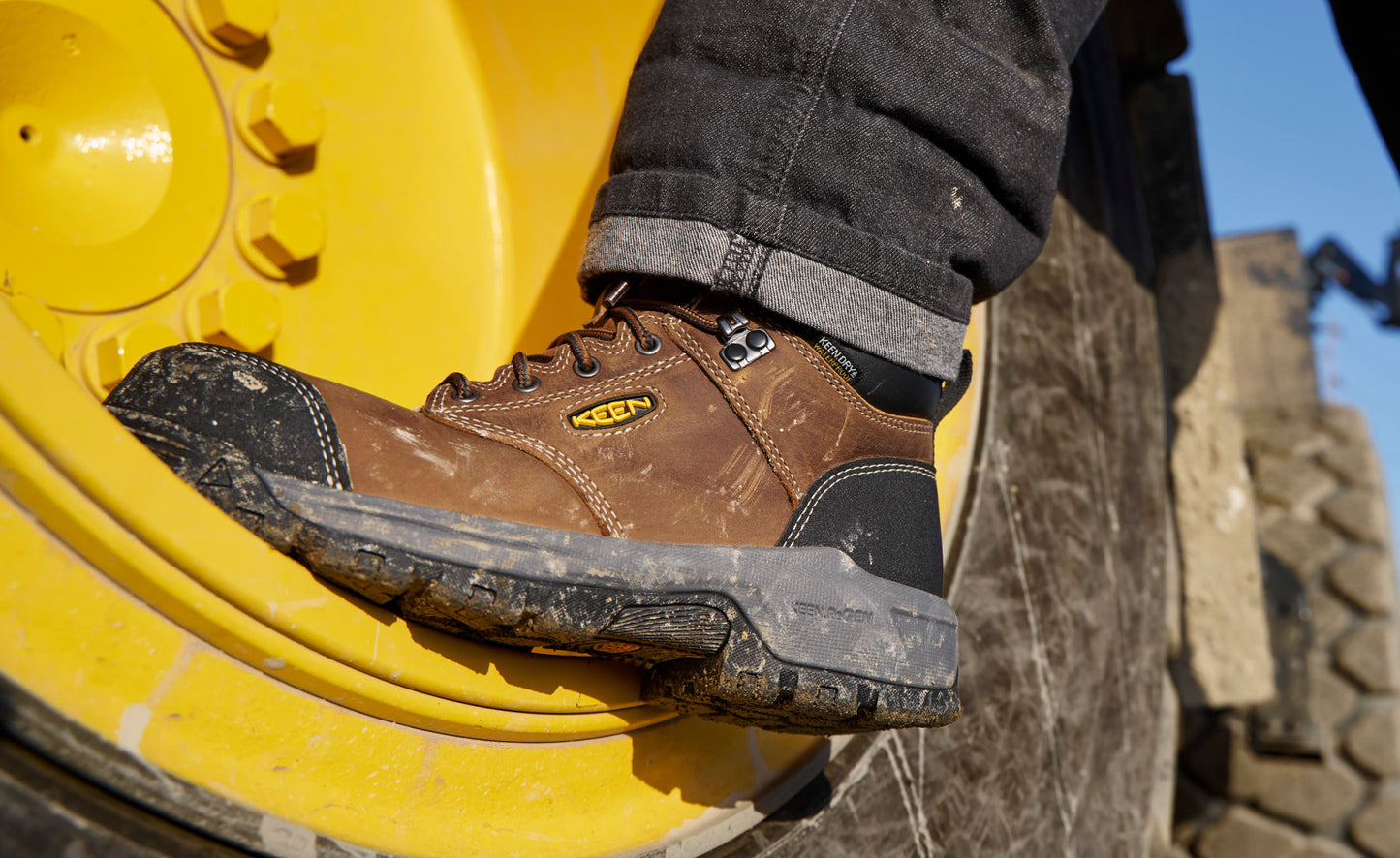 Women's Evanston 6" Waterproof Boot (Carbon Toe) Bison/Black / Keen Sale
