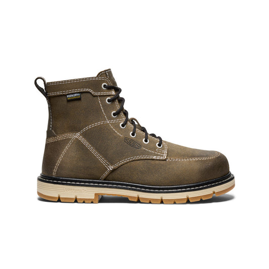Women's San Jose 6" Waterproof 90° Heel Boot (Aluminum Toe) Steel Grey/Gum | Kenn On Sale