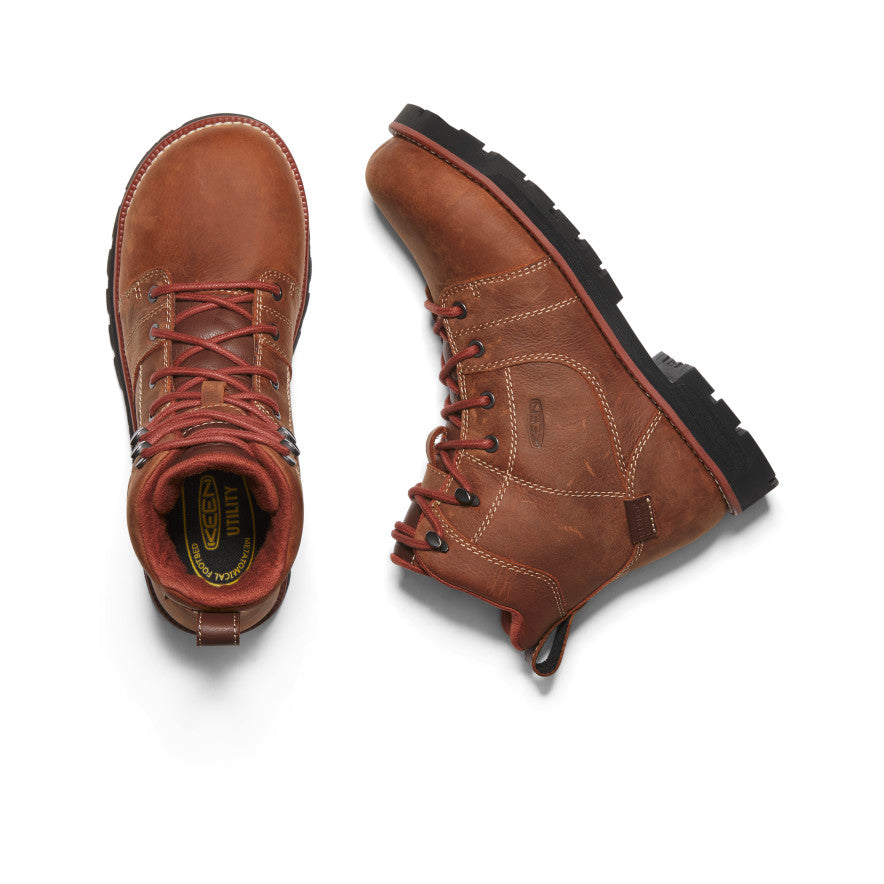 Women's Seattle 6" Waterproof Boot (Aluminum Toe) Gingerbread/Black / Keen Online