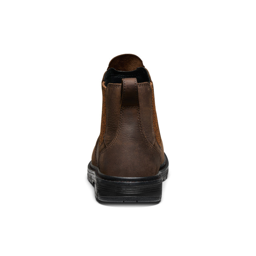 Women's San Jose Chelsea 90° Heel Boot (Aluminum Toe) Cascade Brown/Black | Keen Outlet