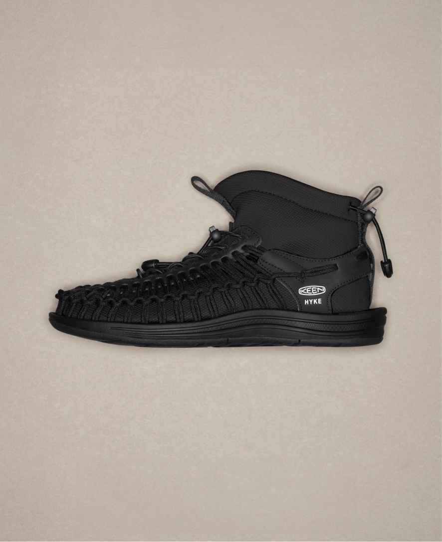 Women's UNEEK High Top x HYKE HYKE Black | Keen Outlet