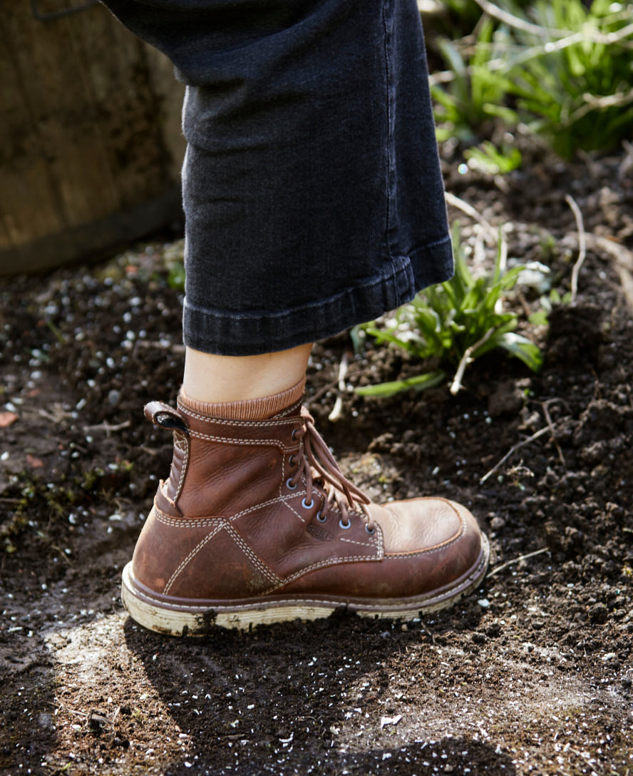 Women's San Jose 6" Boot (Soft Toe) Gingerbread/Off White / Keen Online