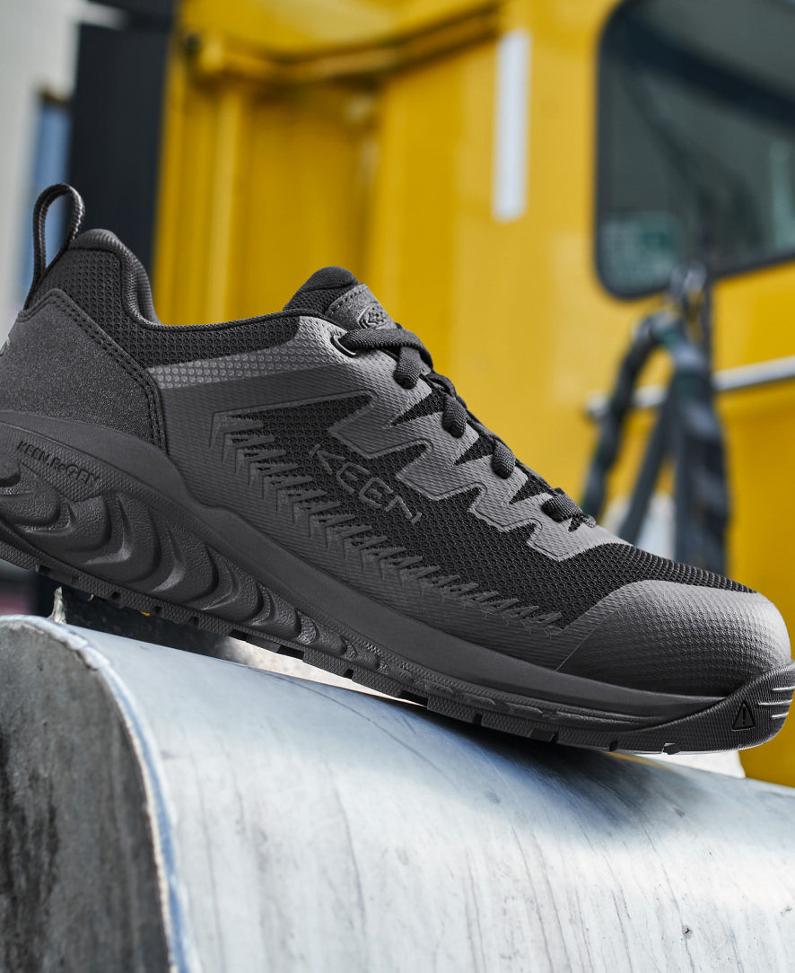 Women's Arvada ESD Work Sneaker (Carbon Toe) Black/Black / Keen Online