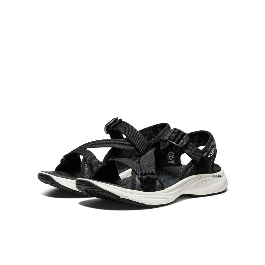 Women's Leiki Open-Toe Sandal Black/Star White / Keen For sale