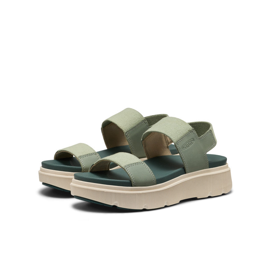 Women's Elle Mila Backstrap Sandal Lily Pad/Dark Forest / Keen For sale