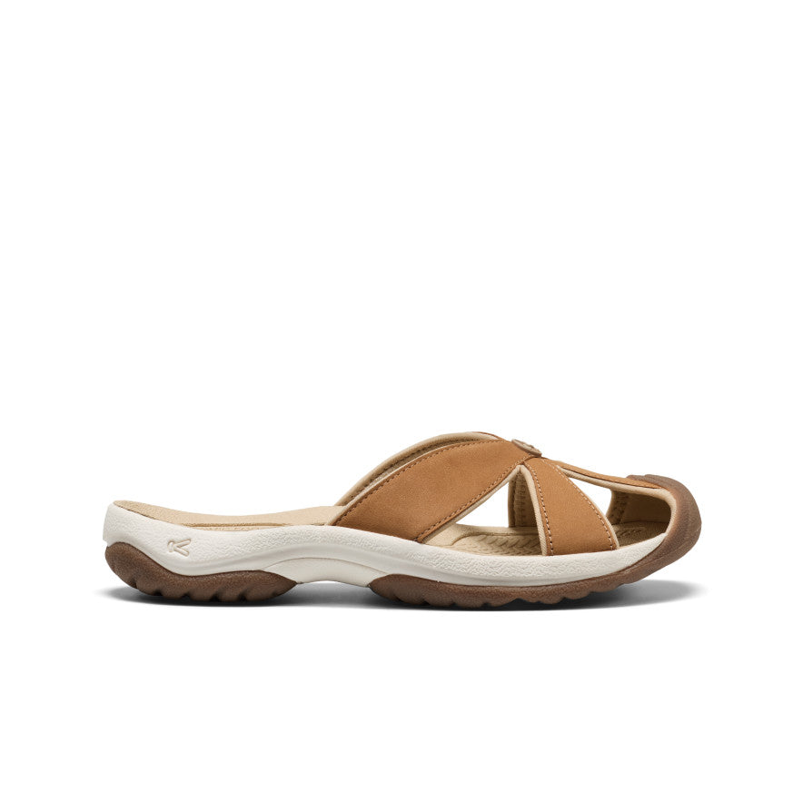 Women's Bali Leather Slide Sandal Chipmunk/Birch | Keen Discount