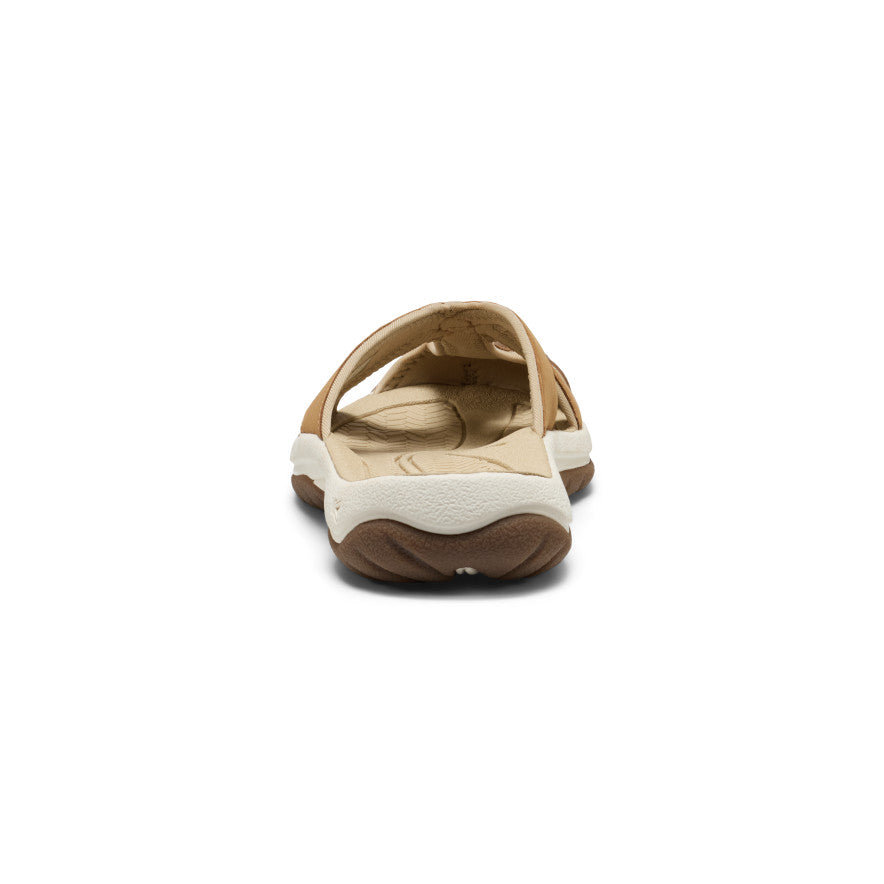 Women's Bali Leather Slide Sandal Chipmunk/Birch | Keen Discount