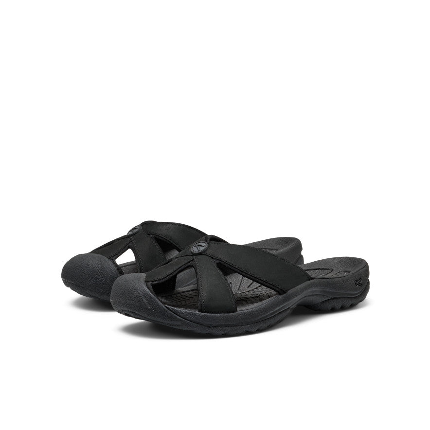 Women's Bali Leather Slide Sandal Black/Black / Keen Online