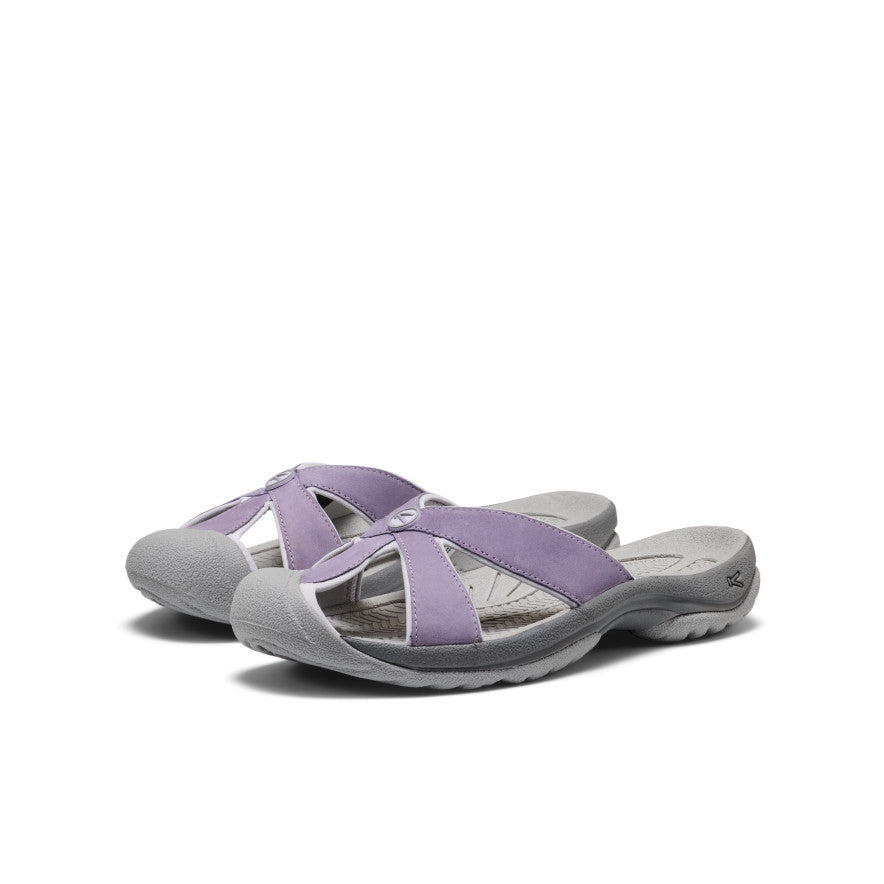 Women's Bali Leather Slide Sandal Purple Haze/Steel Grey / Keen Online