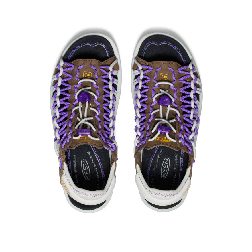 Women's UNEEK II Open Toe x emmi Dark Earth/Tillandsia Purple | Keen Outlet