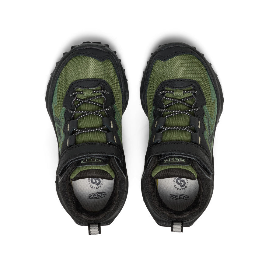 Little Kids' Zionic Waterproof Hiker Black/Bronze Green | Keen Outlet