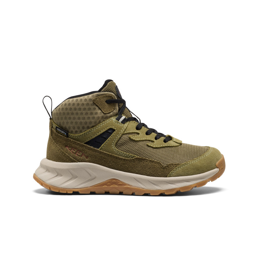 Big Kids' Hightrail Waterproof Hiking Boot Dark Olive/Martini Olive / Keen Sale