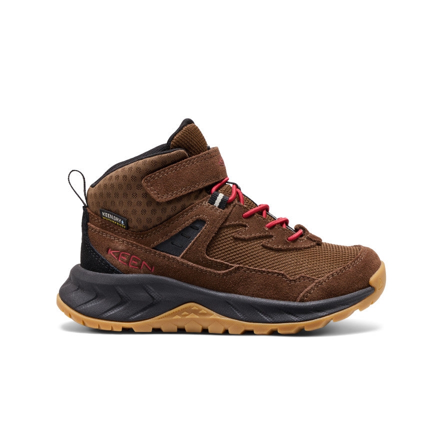 Little Kids' Hightrail Waterproof Hiking Boot Dark Earth/Garnet | Kenn On Sale