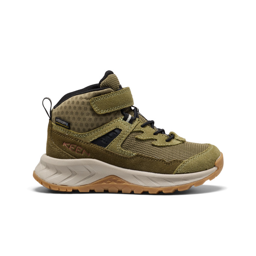 Little Kids' Hightrail Waterproof Hiking Boot Dark Olive/Martini Olive | Keen Discount