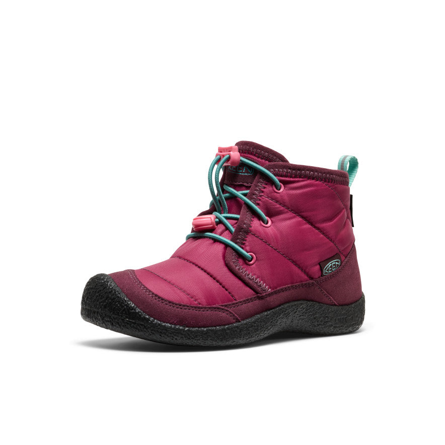 Big Kids' Howser II Waterproof Chukka Beaujolais/Pool Blue / Keen Sale