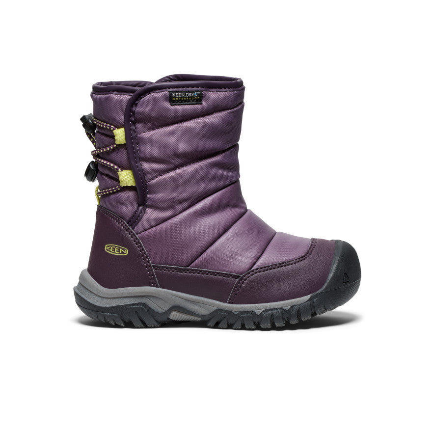 Little Kids' Puffrider Waterproof Winter Boot Black Plum/Daiquiri Green | Keen Discount