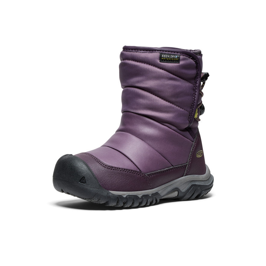 Little Kids' Puffrider Waterproof Winter Boot Black Plum/Daiquiri Green | Keen Discount
