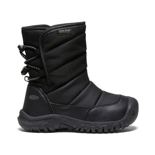 Little Kids' Puffrider Waterproof Winter Boot Black/Steel Grey | Keen Outlet