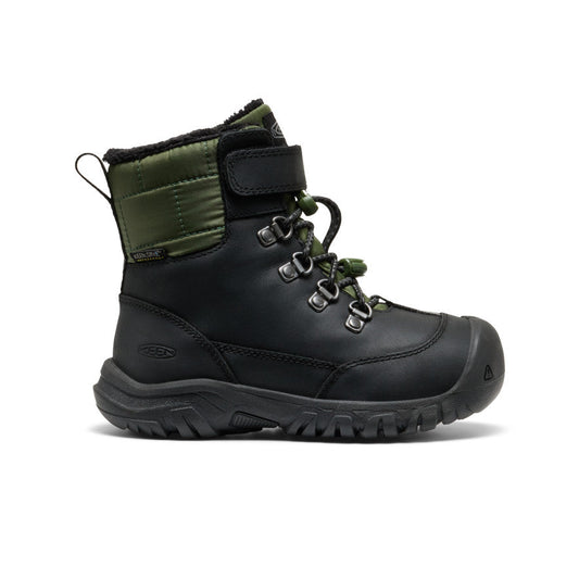 Little Kids' Kanibou Waterproof Winter Boot Black/Bronze Green | Kenn On Sale