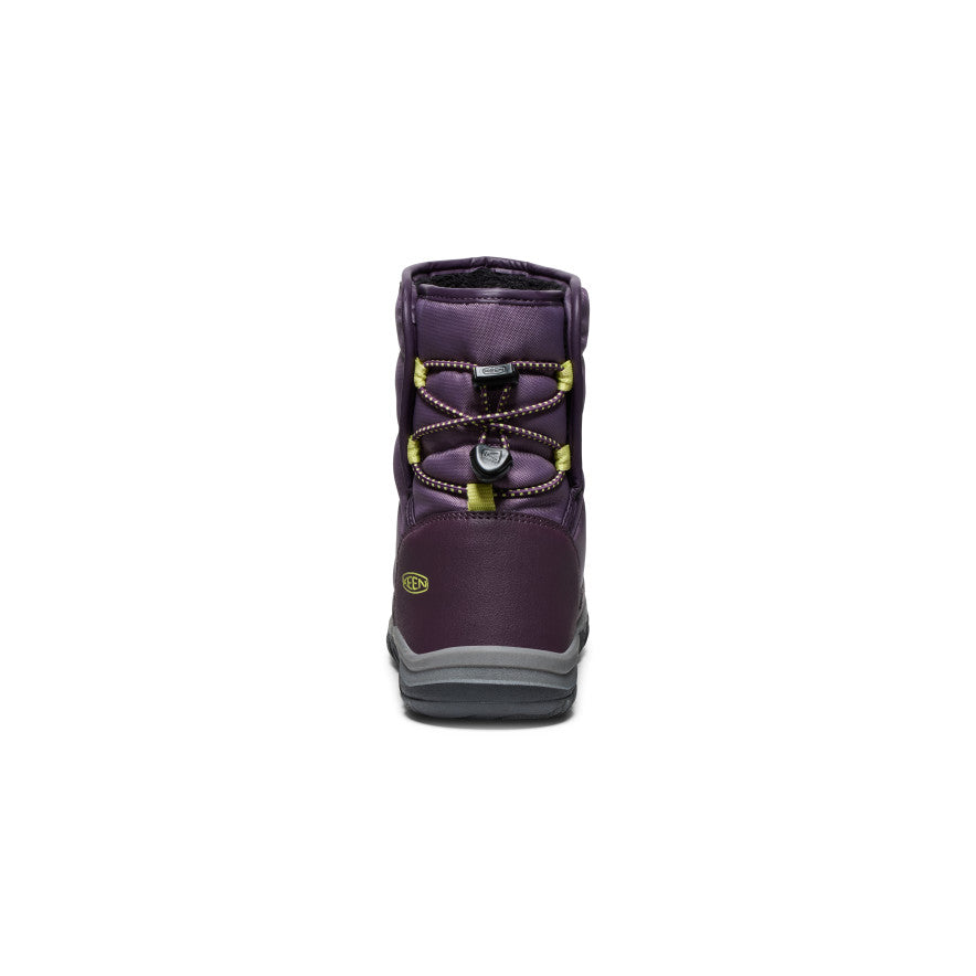 Big Kids' Puffrider Waterproof Winter Boot Black Plum/Daiquiri Green | Keen Outlet