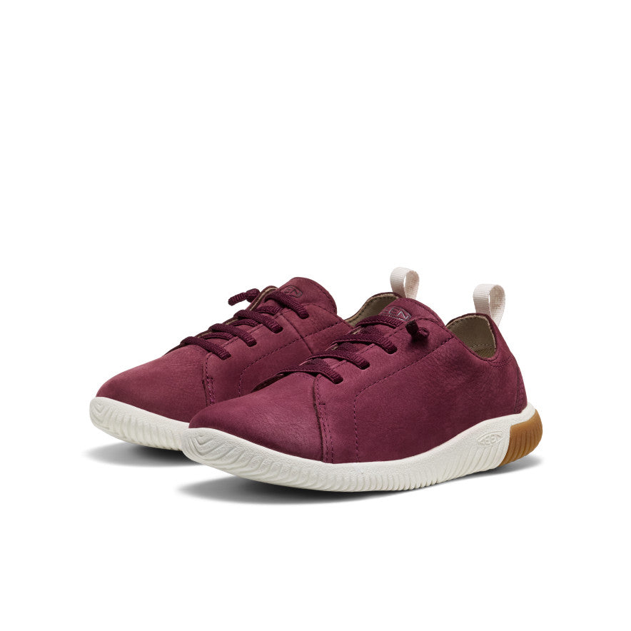 Big Kids' KNX Leather Sneaker Fig/Star White / Keen For sale