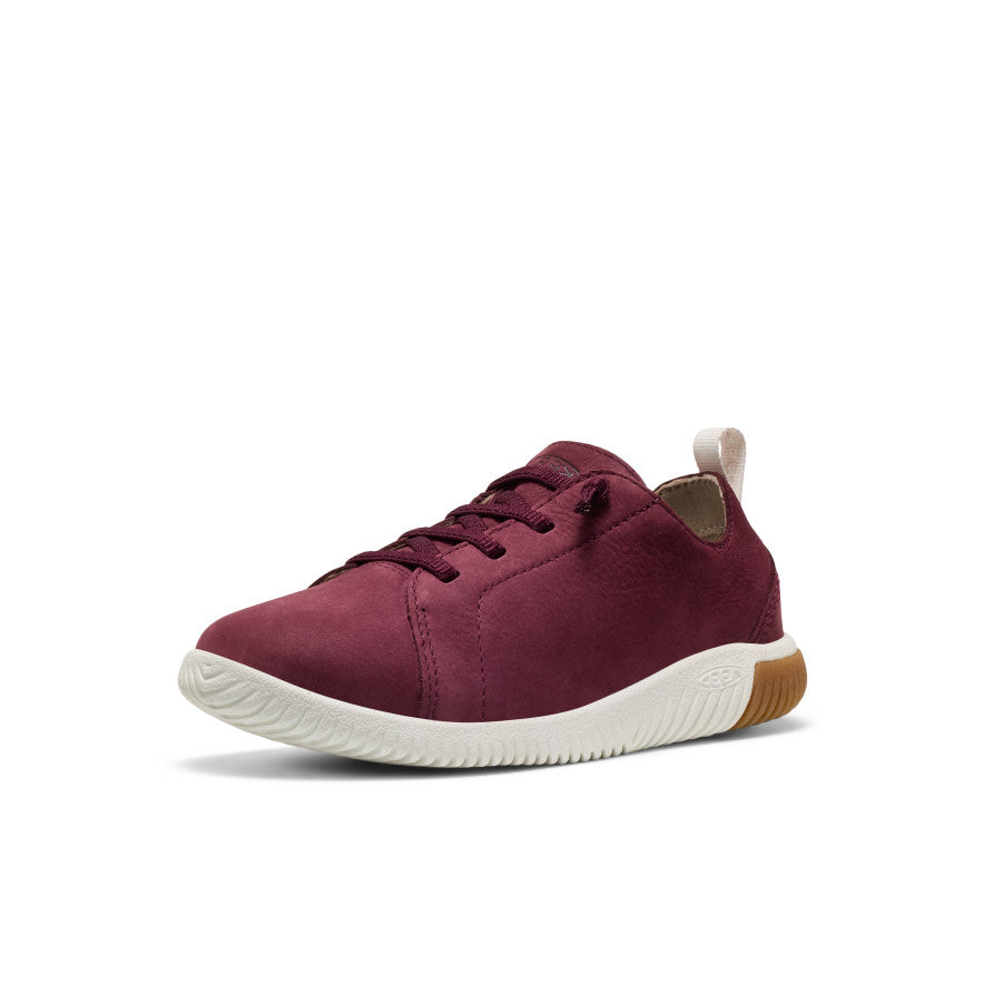Big Kids' KNX Leather Sneaker Fig/Star White / Keen For sale