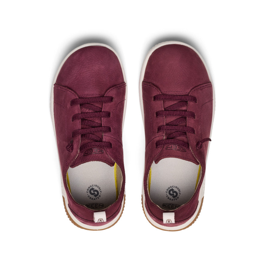 Big Kids' KNX Leather Sneaker Fig/Star White / Keen For sale
